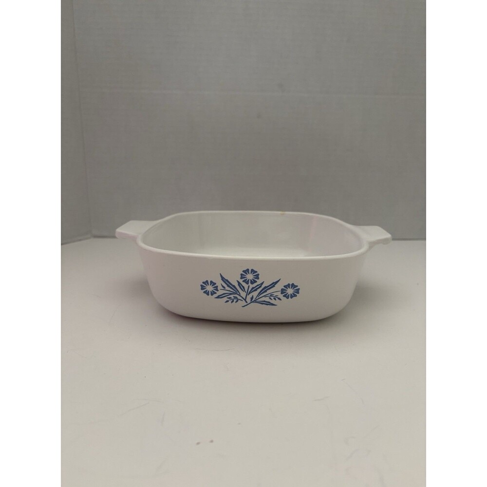 Vintage Corning Ware P-1-B 1 Qt BLUE CORNFLOWER Casserole Dish No Lid 1969-1972